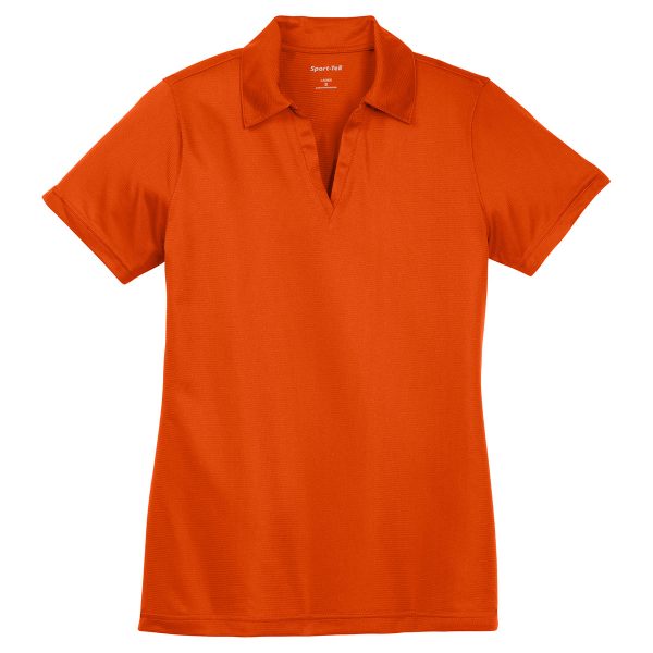 Sport-Tek Women s Deep Orange PosiCharge Active Textured Polo Sale
