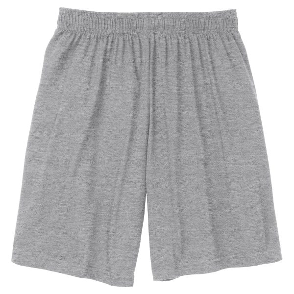 Sport-Tek Men s Heather Grey Jersey Knit Short with Pockets For Cheap - Image 2